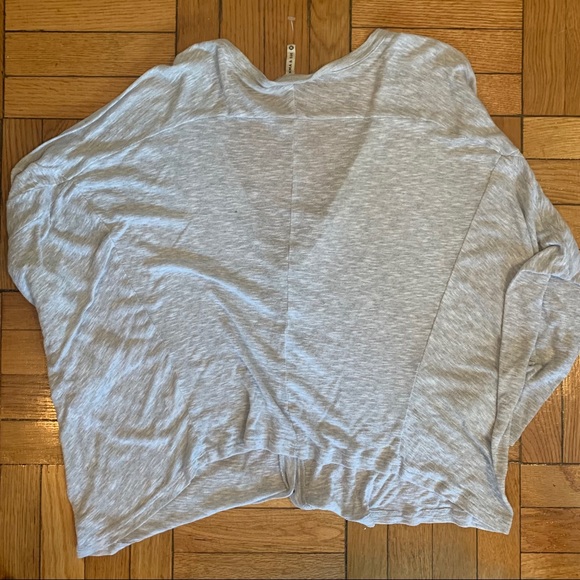 HEATHER GREY LIGHTWEIGHT OVERSIZED CARDIGAN - Picture 3 of 3